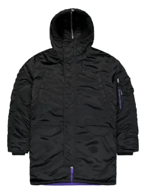 A-COLD-WALL* フーデッド パデッドジャケット | ブラック | FARFETCH JP