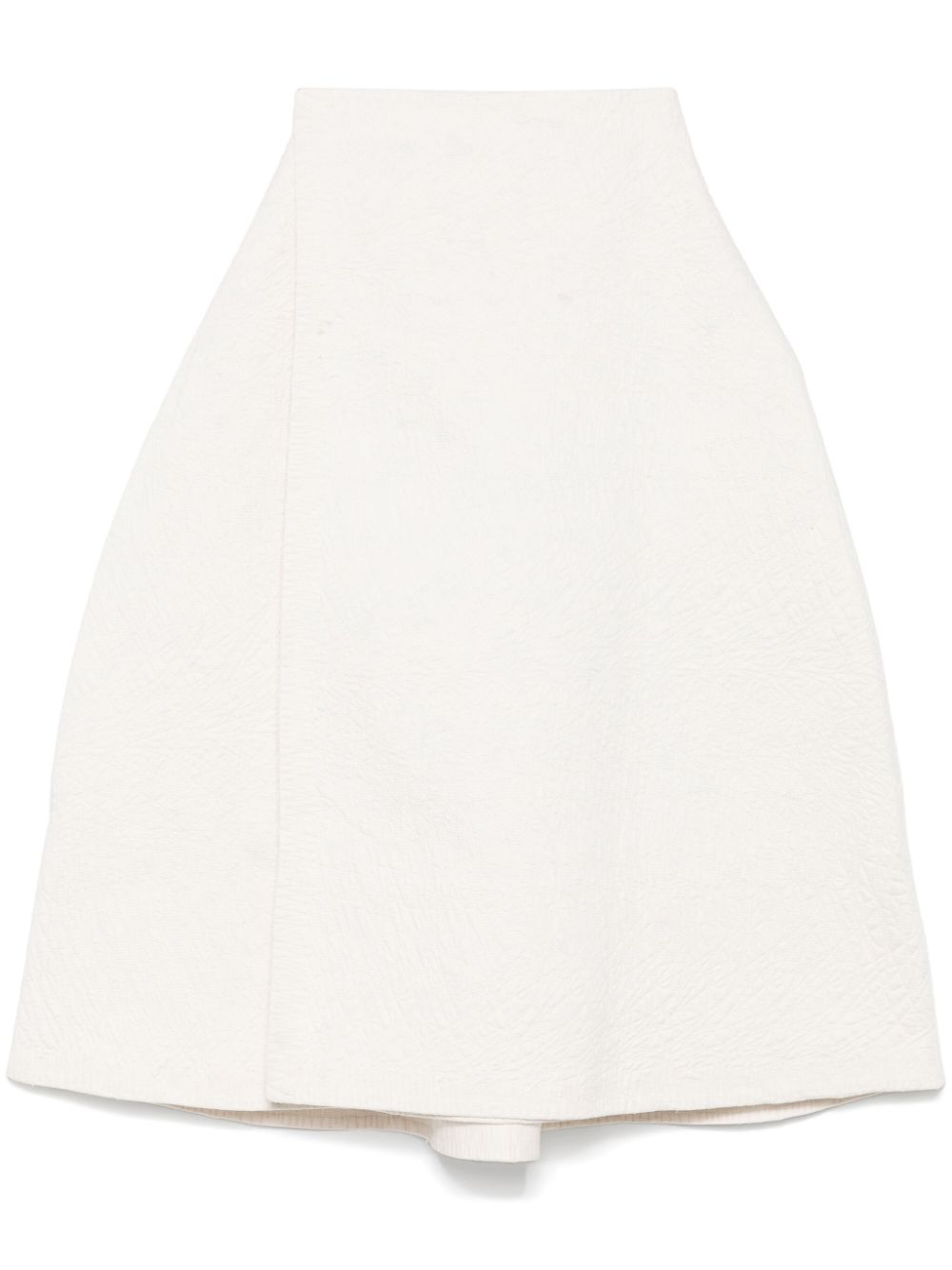 quilted midi skirt