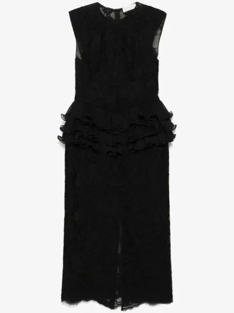 ZIMMERMANN crush lace frill dress