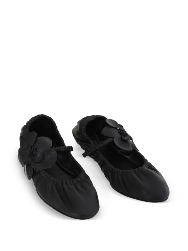 ZIMMERMANN Orchid フラットシューズ | ブラック | FARFETCH JP