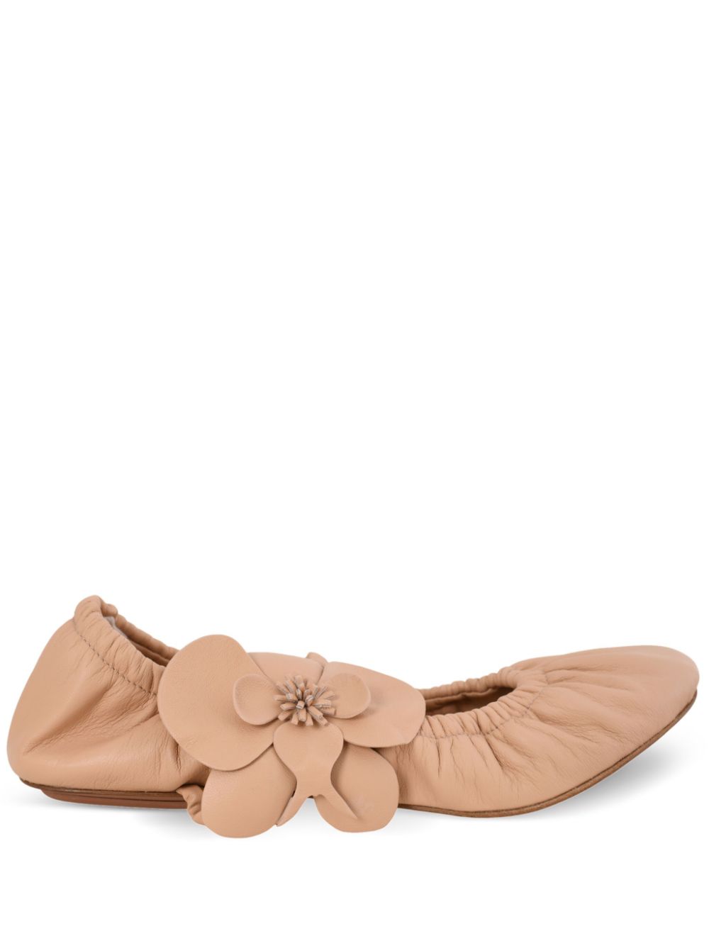 Orchid ballet flats