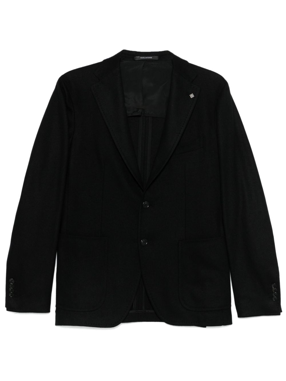 Tagliatore cashmere blazer - Black