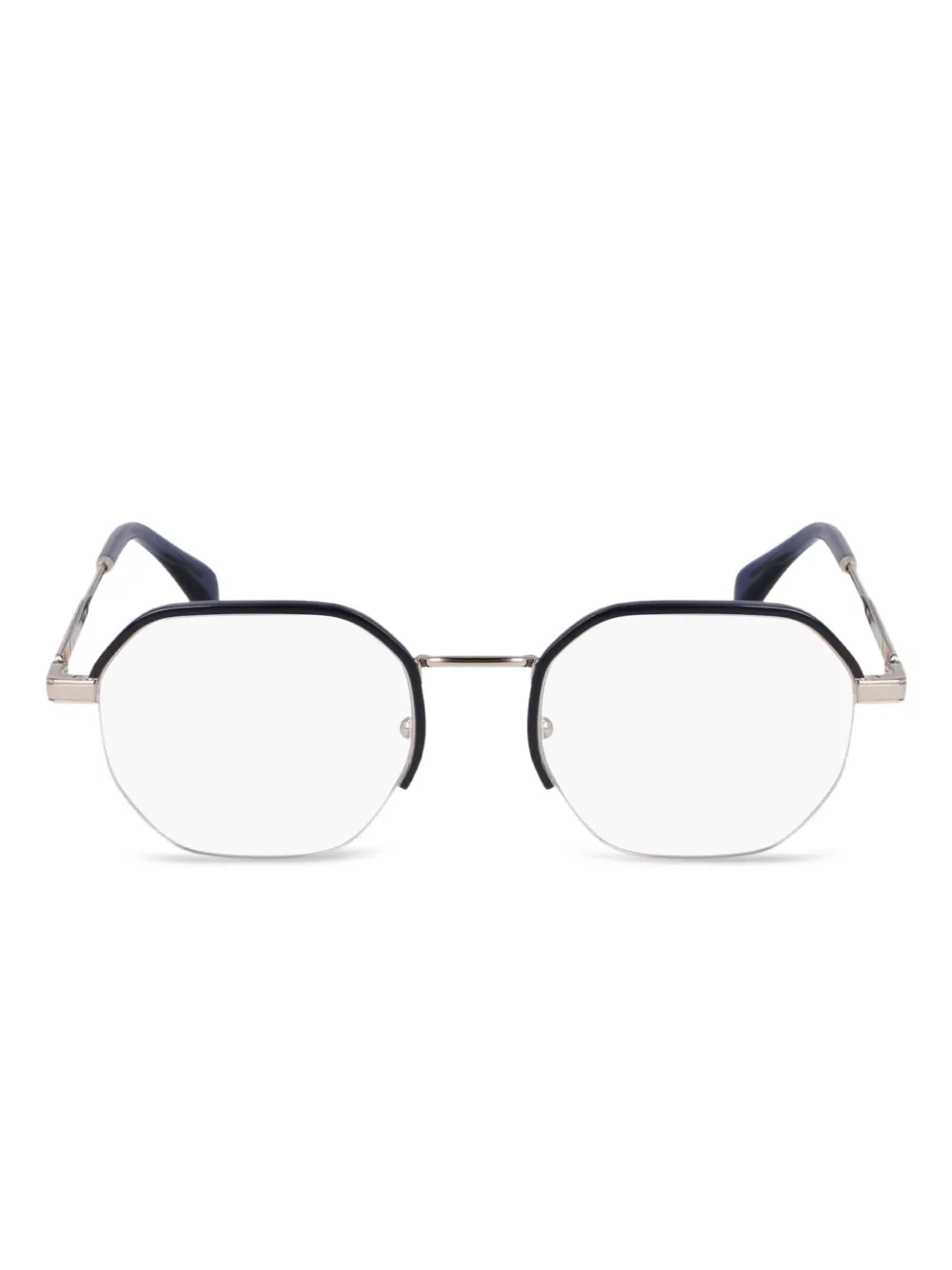 Paul Smith geometric-frame glasses | Silver | Image 1