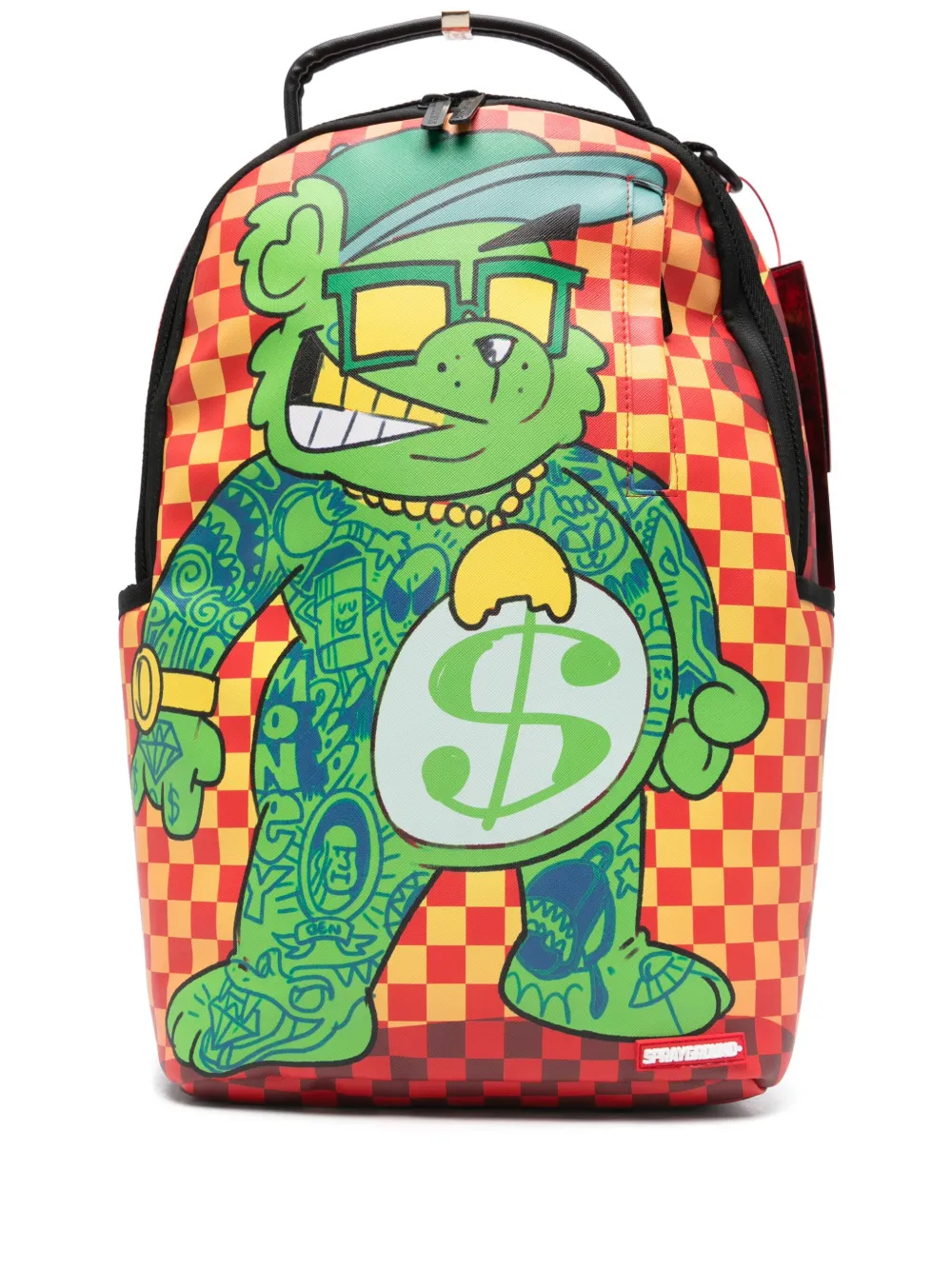 Sprayground kid Tatted Money Bear rugzak Rood