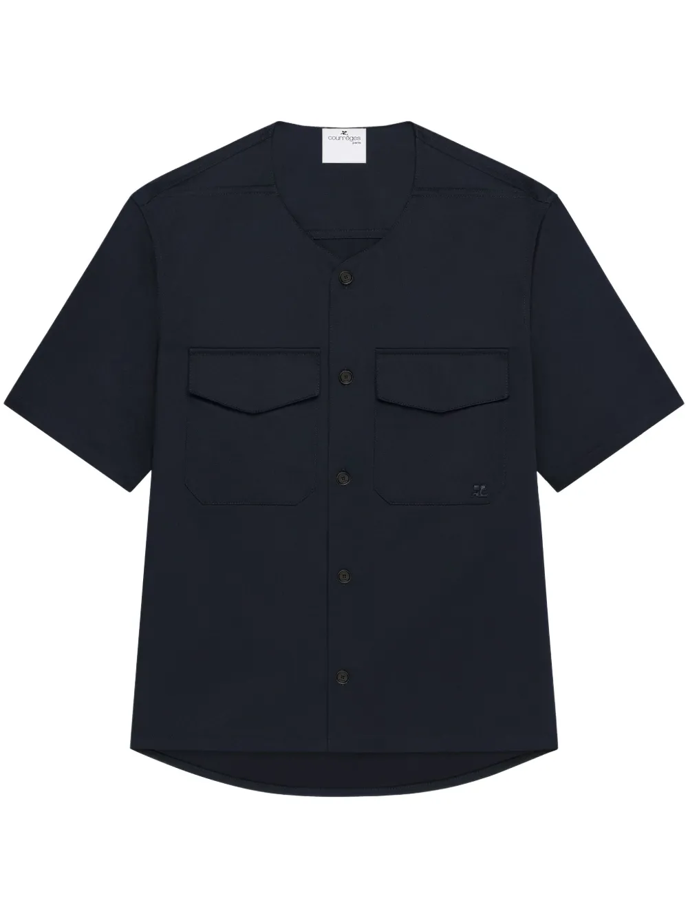 Courrèges camisa sin cuello | azul | Image 1