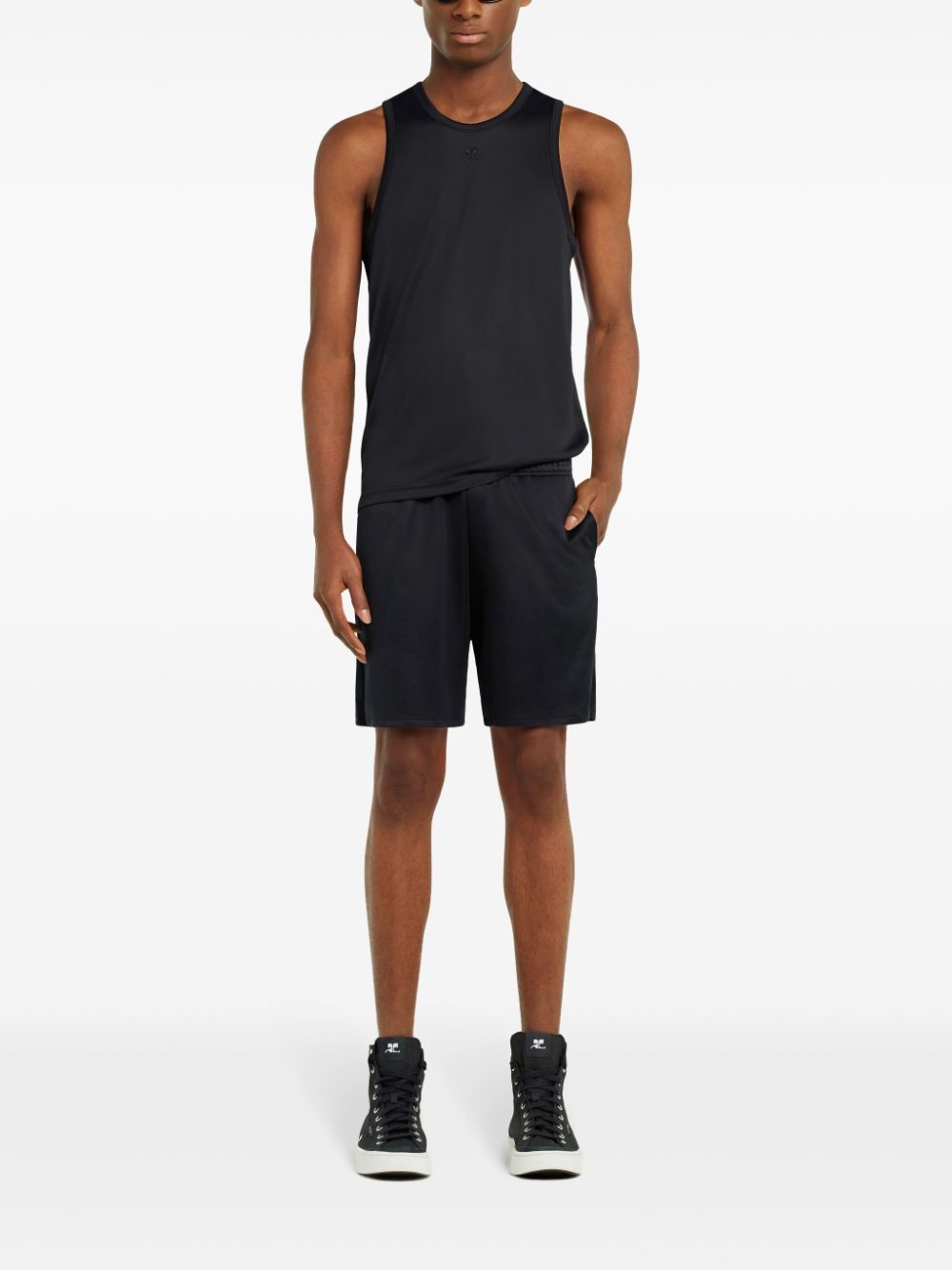 Courrèges Football tanktop - Zwart