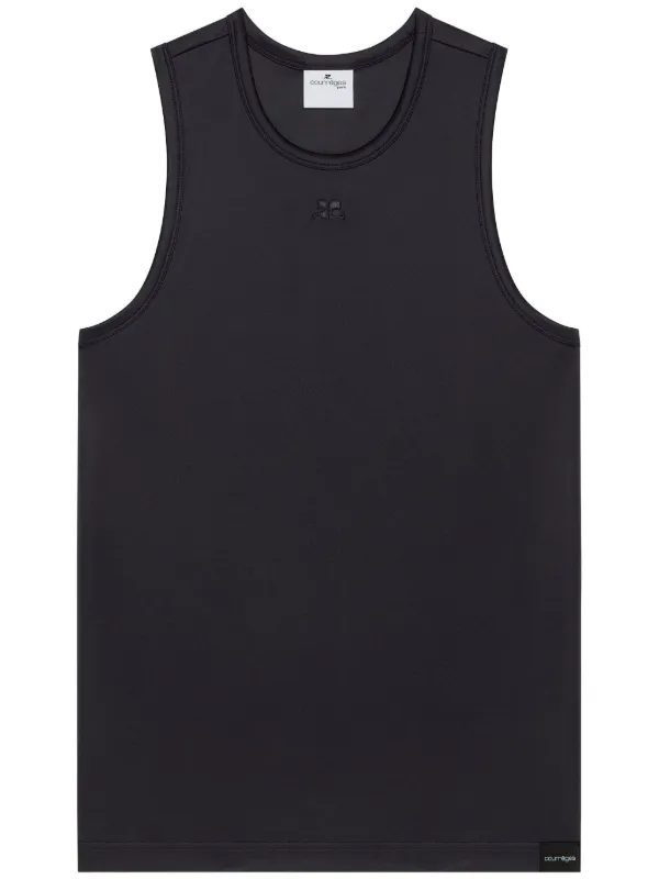 courrèges ブラック タンクトップ S Courrèges タンクトップ | ブラック | FARFETCH JP
