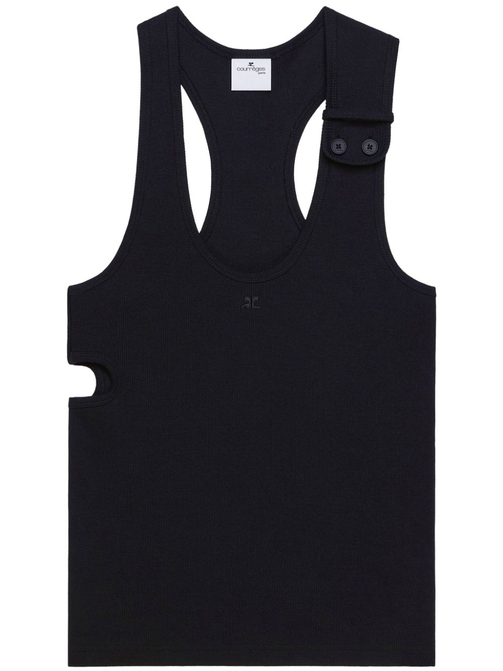 Courrèges 90's tank top - Black