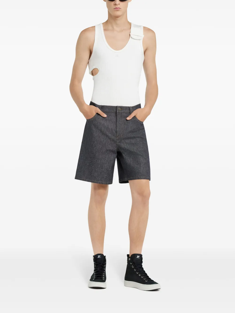 Courrèges Hammer shorts - Grijs