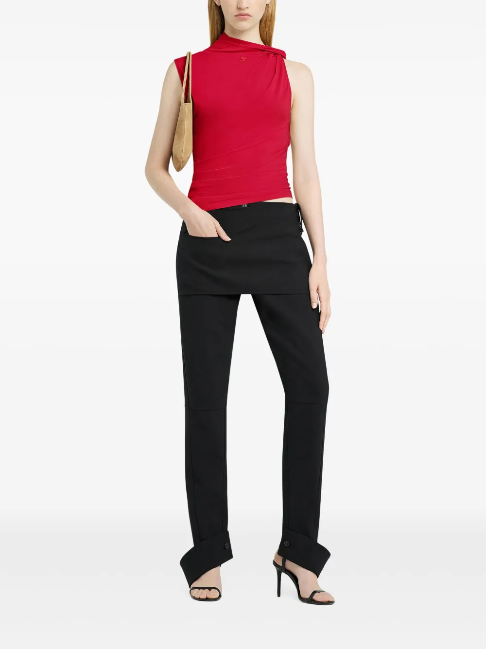 Courrèges Asymmetrische top - Rood