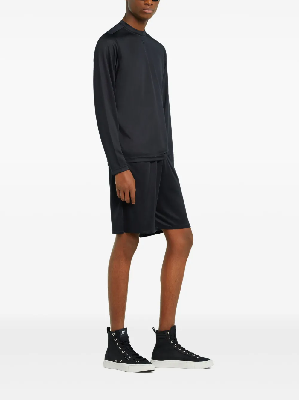 Courrèges Football T-shirt Zwart
