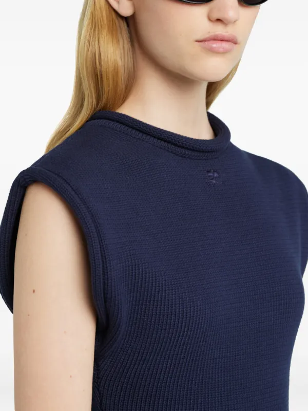 Courrèges ニット　トップス　ブラック Courrèges ニットトップ | ブラック | FARFETCH JP