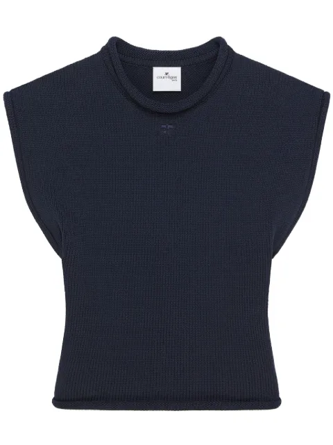 Courrèges توب منسوج