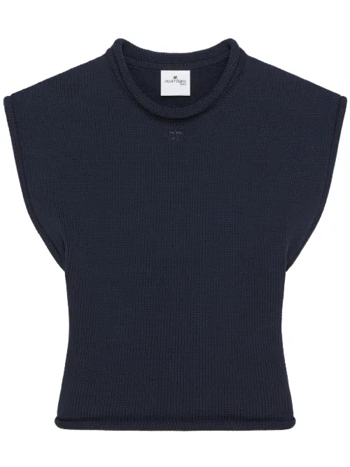 Courrèges haut en maille - Noir - Courrèges - Modalova