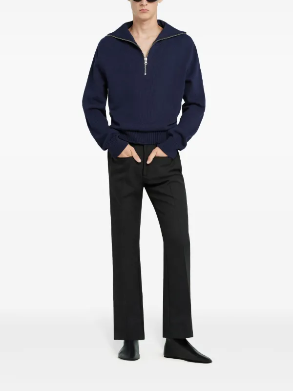 Courrèges Trucker Sweater | Blue | FARFETCH ZA