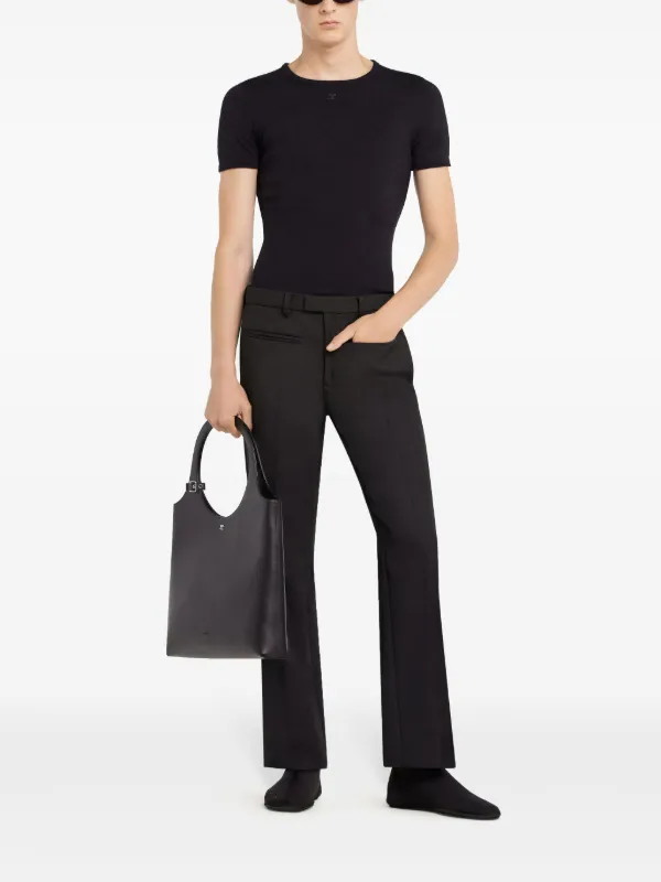 【関税込み】Courreges ブラック Heritage Tシャツ Courrèges Heritage T-shirt | Black | FARFETCH GE