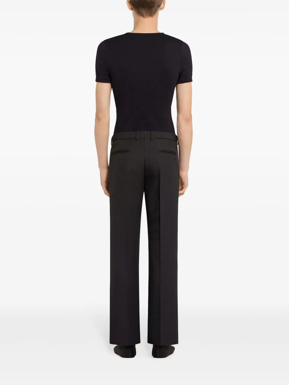 Courrèges T-shirt met print Zwart