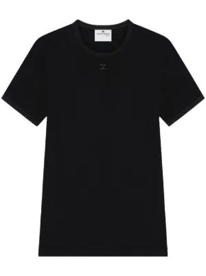 courreges クレージュ Bumpy Contrast T-shirt 18769966_43575706_600.jpg