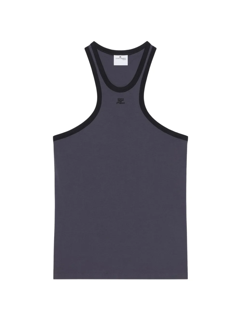 Courrèges Scuba tanktop met contrasterende afwerking Grijs