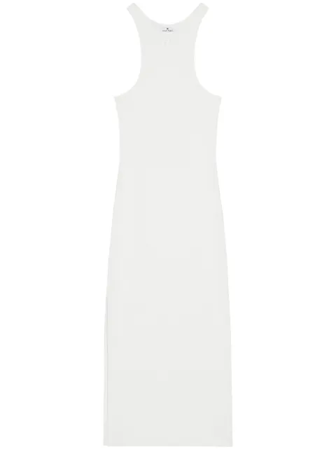 Courrèges vestido midi de tejido jersey