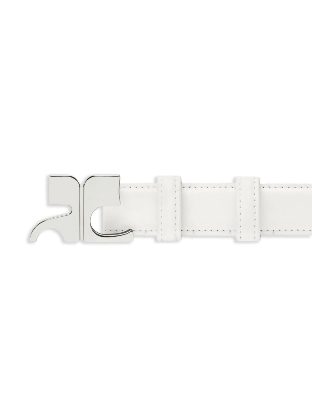 Courrèges AC leren riem - Wit