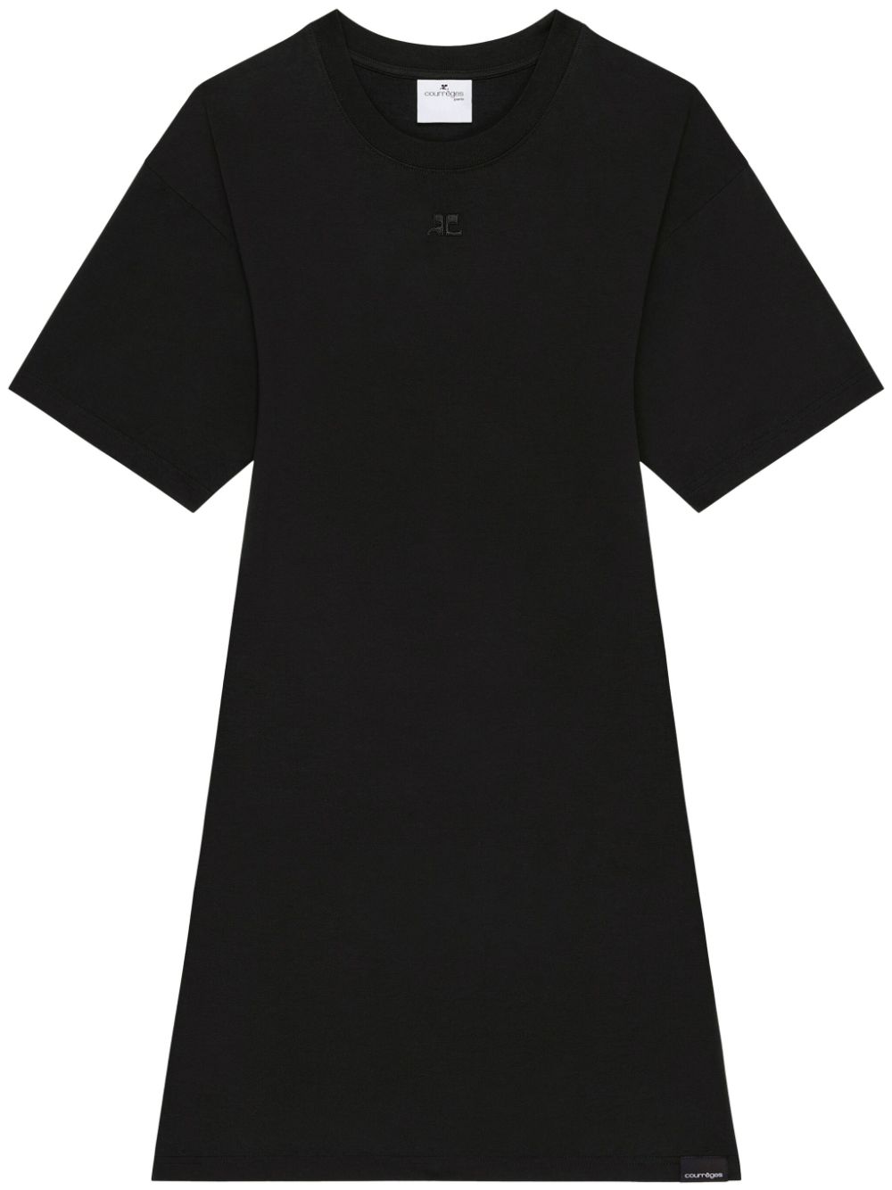 Courrèges T-shirt mini dress - Black