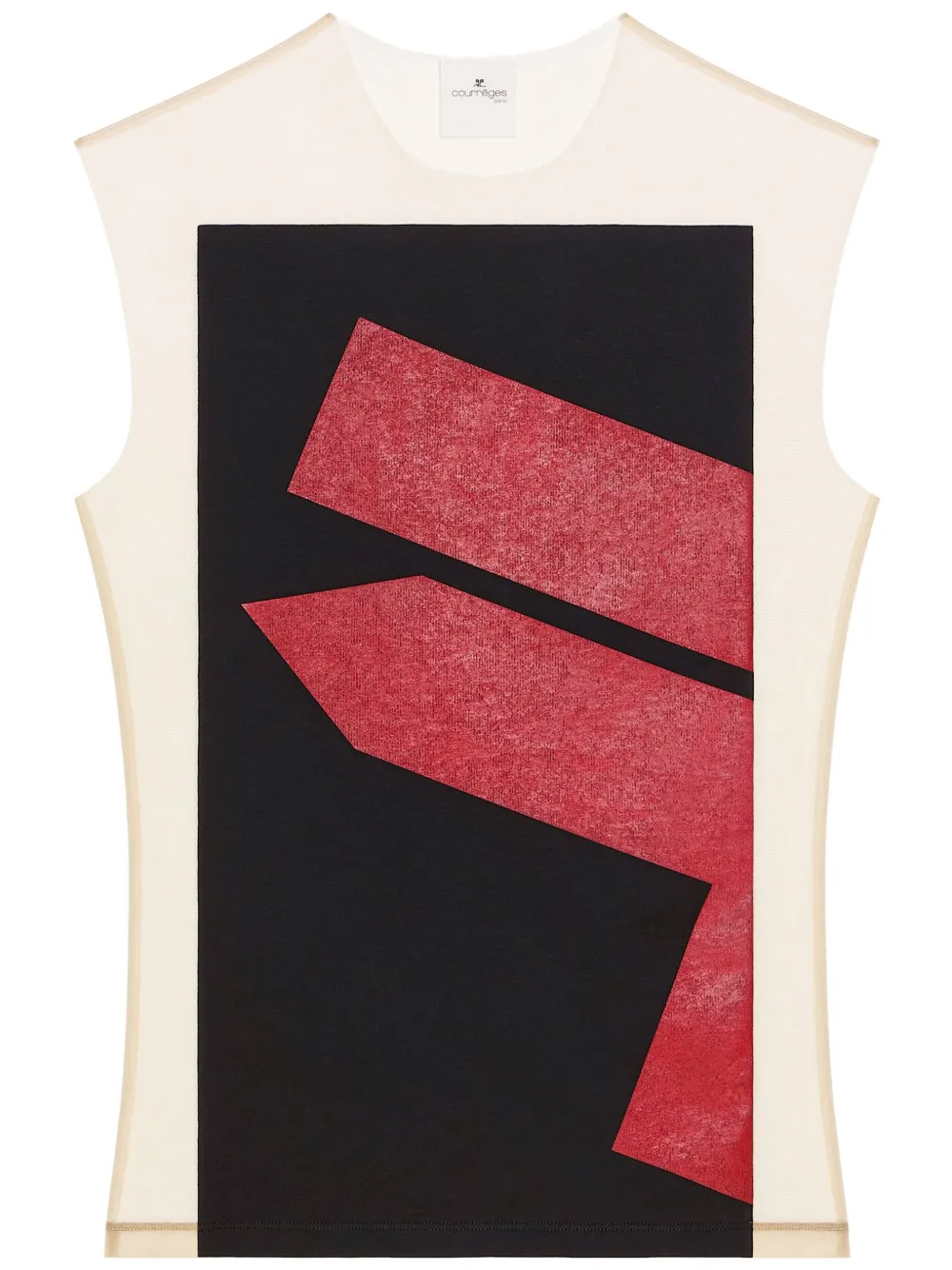 Courrèges Canotta Illusion | nero | Image 1
