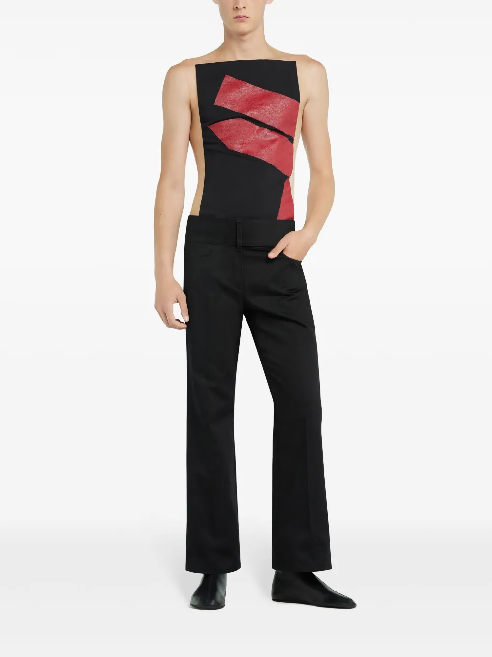 Courrèges Illusion tanktop - Zwart