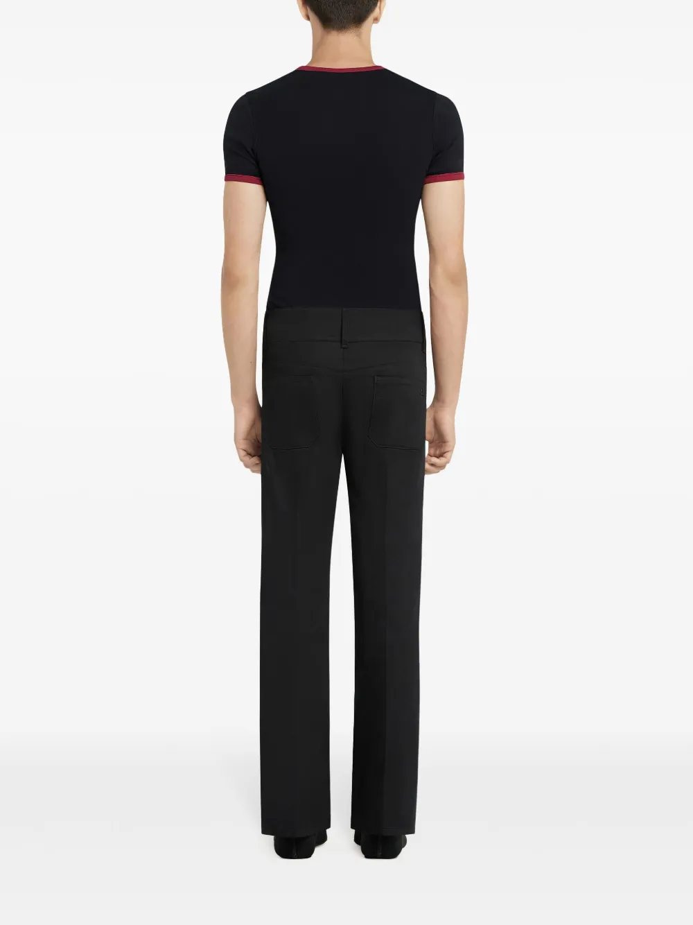 Courrèges Signature Contrast T-shirt Zwart