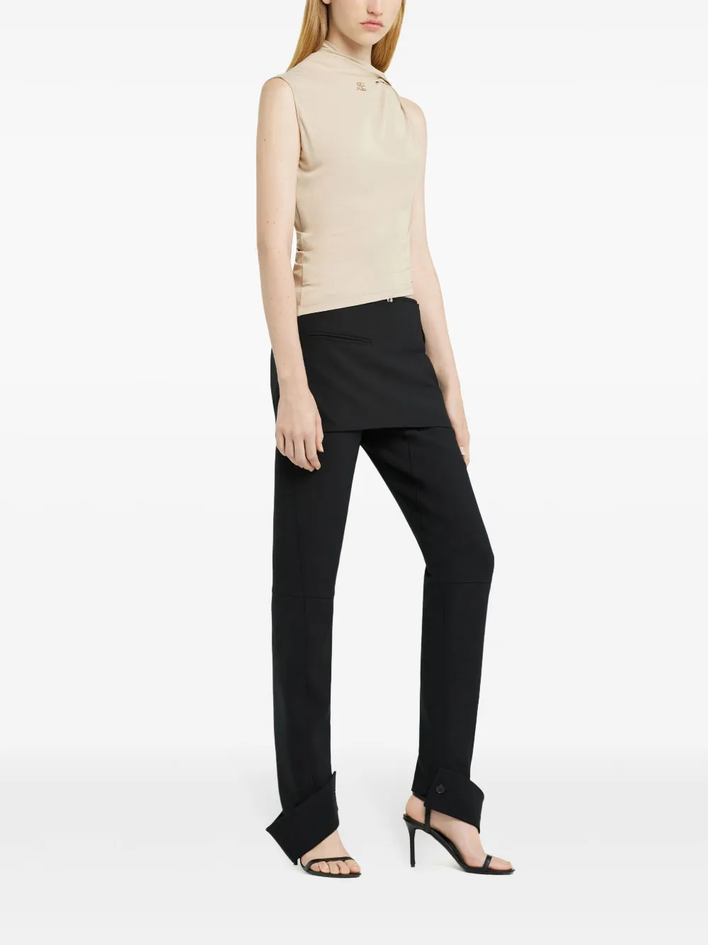 Courrèges Broek met overrok Zwart