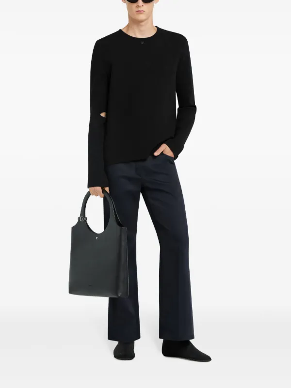 Courrèges cut-out Jumper | Black | FARFETCH SG
