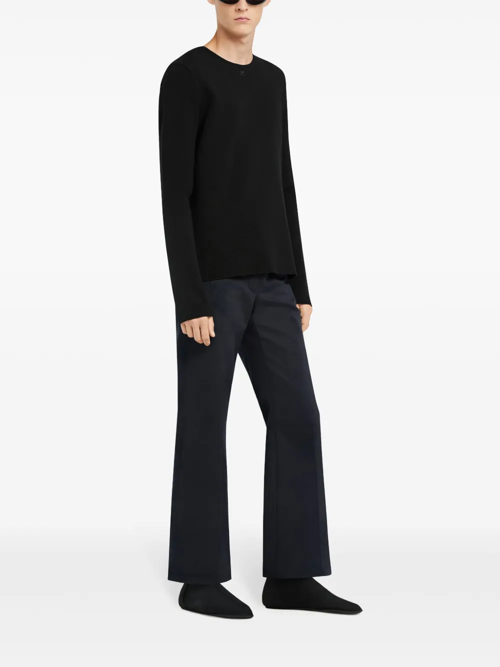 Courrèges Trui met uitgesneden details Zwart