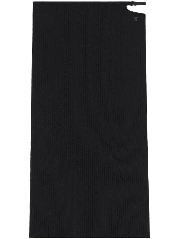 Courrèges Loop Midi Skirt in Blue