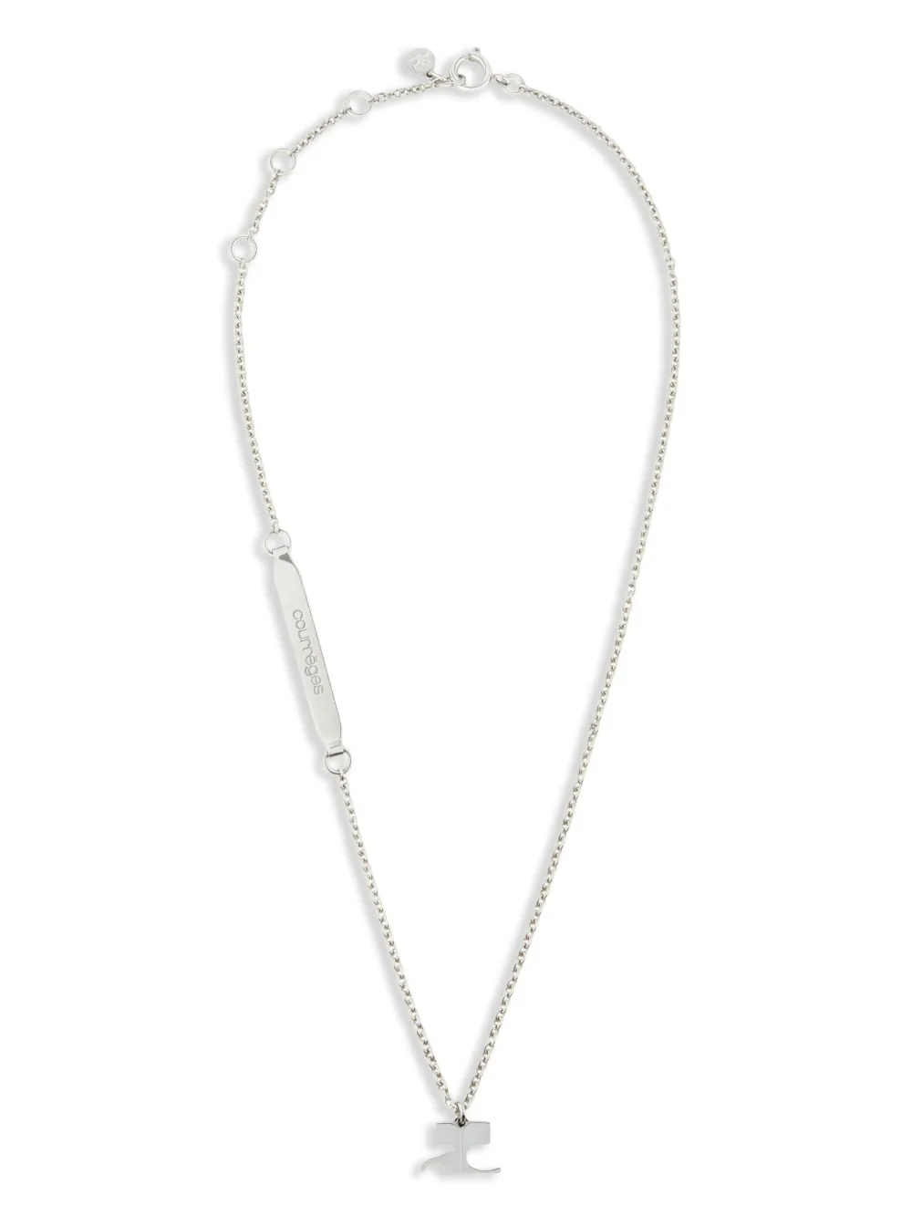 Courrèges Collana a catena AC - Argento