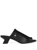 Courrèges Wet Stretch mules - Black