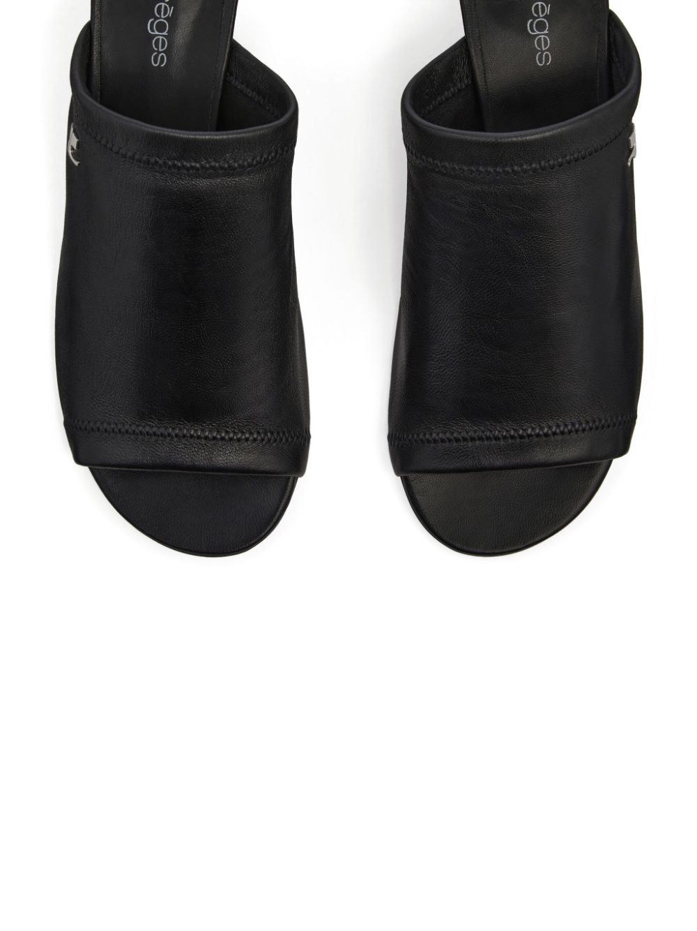 Courrèges Wet Stretch mules Black