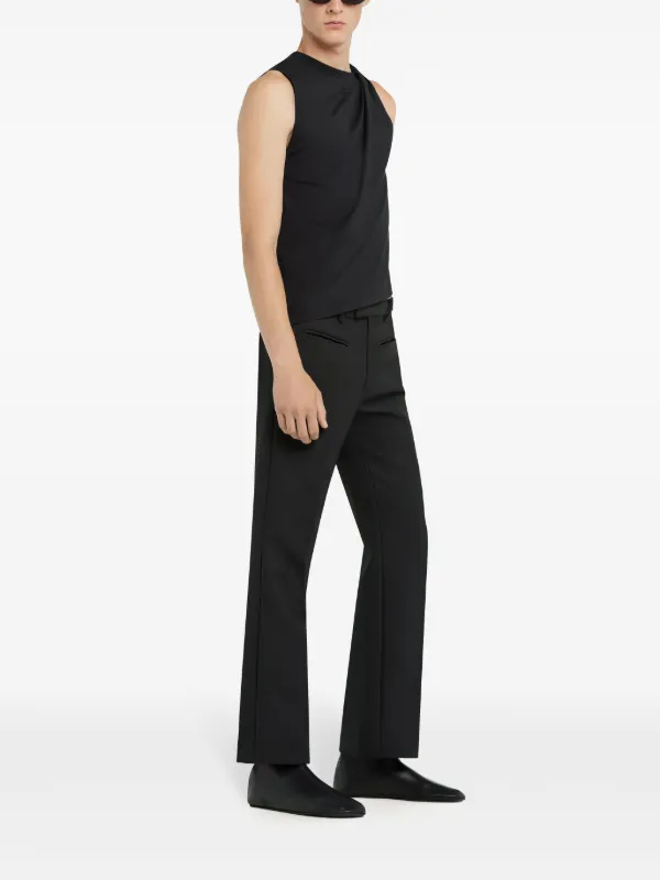 Tシャツ・カットソー COURREGES BLACK POLYESTER TANK TOP Courrèges Twist Tank Top | Black | FARFETCH