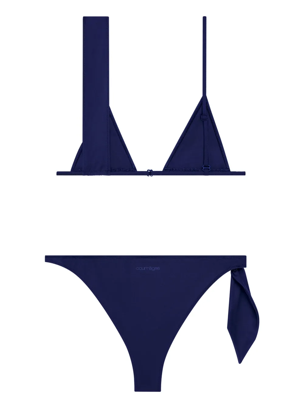 Courrèges Bikini met sjaal - Blauw