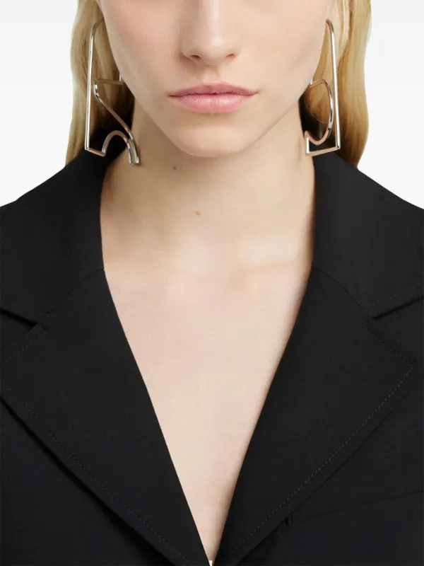 Courrèges AC Earrings | Silver | FARFETCH HK