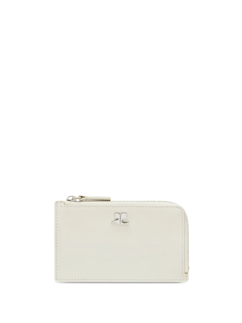 Courrèges Logo-plaque Cardholder In White