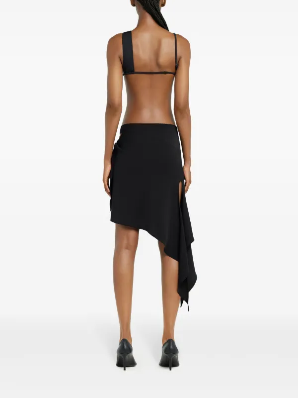 Courrèges Knot Skirt | Black | FARFETCH