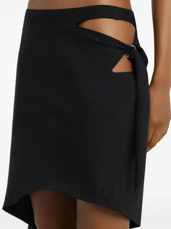 Courrèges Knot Skirt | Black | FARFETCH