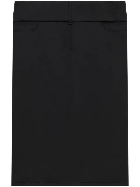 Courrèges belted midi skirt