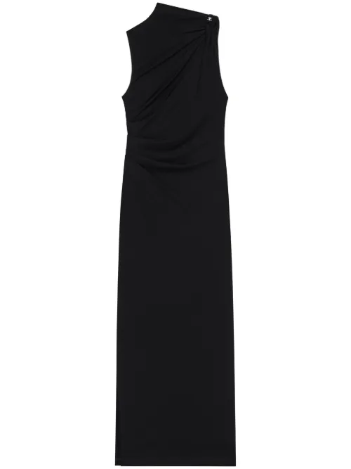 Robe longue à design drapé - Courrèges - Modalova