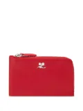 Courrèges leather wallet - Red