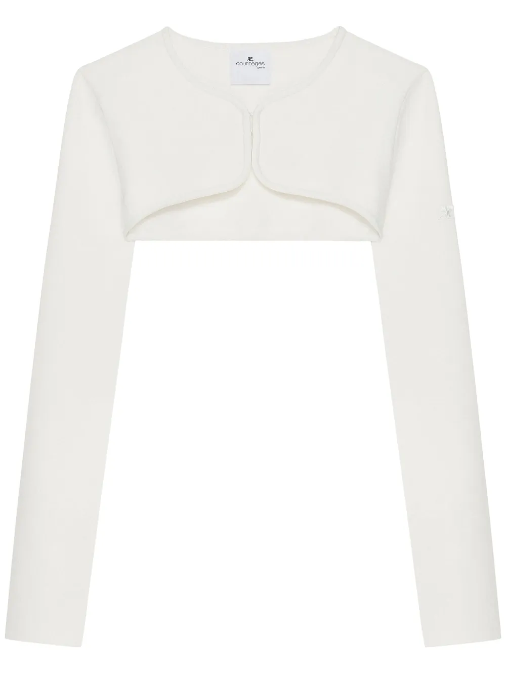 Courrèges Cropped vest Wit