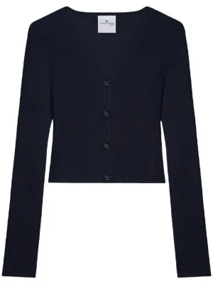 ヴィンテージ courrèges クレージュ クロップド丈カーディガン カシミヤ ヴィンテージ courrèges クレージュ クロップド丈カーディガン