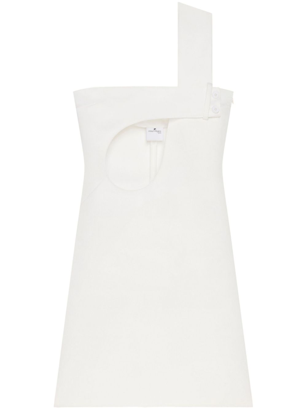 Courrèges cut-out satin dress