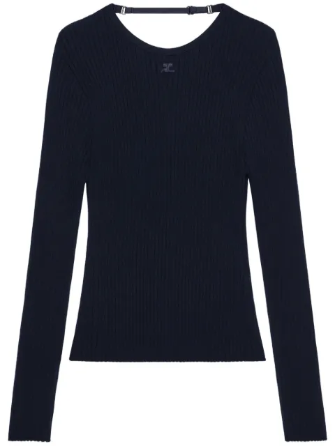 Courrèges strap-detail jumper