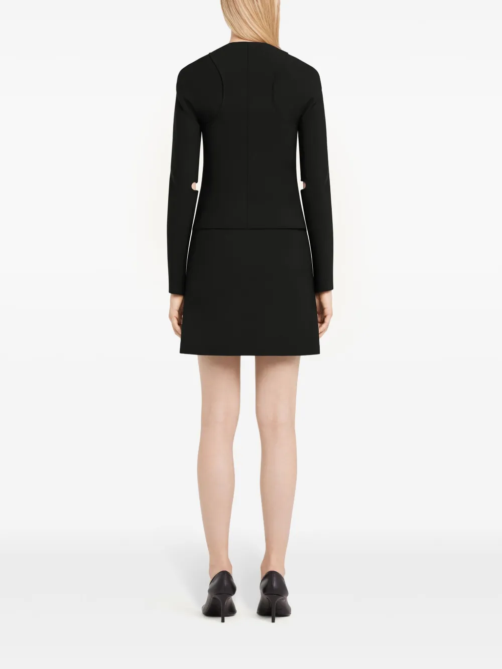 Courrèges Heritage mini-rok met uitgesneden details Zwart